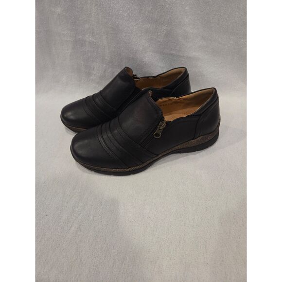 Patrizia Luca Shoes - Patrizia by Spring Step Rigny Black Leather Comfort Shoes Side Zip Women Sz 38